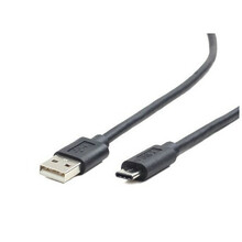 Kaabel USB-A/USB-C Gembird CCP-USB2-AMCM-1M, 1 m, must