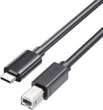 Kaabel USB-C/USB-B Unitek C14140ABK03-1M, 1 m, must