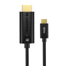 Kaabel USB-C/HDMI Choetech CH0019, 1,8 m, must