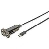 Adapter USB-C/RS-232 Digitus DA-70166, 1 m, must