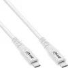 Kaabel USB-C InLine USB4, PD 240W, 8K60Hz, 2 m, valge