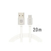 Kaabel USB-C Swissten SW-QU-TYPC-3.1-2m-SI, 2 m, hõbedane