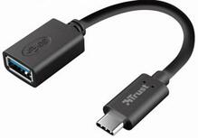 Adapter USB-C/USB-A Trust 20967, 0,09 m, must