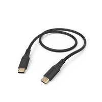 Kaabel USB-C Hama Flexible, 1,5 m, must