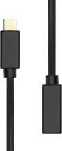 Kaabel USB-C ProXtend JAB-7587555, 1 m, must