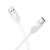 Kaabel USB-A - USB-C Hoco X114, 1 m, valge, 3A