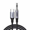 Kaabel USB-C/AUX UGREEN CM450, 1 m, must