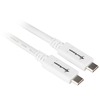 Kaabel USB-C Sharkoon USB 3.2 Gen 2, 0,5 m, valge