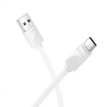 Kaabel USB-A - USB-C Hoco X114, 1 m, valge, 3A