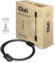 Kaabel USB-C Club 3D CAC-1522, 0.8 m, must