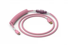 Kaabel USB-C/USB-A Glorious GLO-CBL-COIL-PP, 1,37 m, roosa