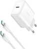 Laadija Joyroom JR-TCF24, 30W, USB-C kaabliga 1 m, valge