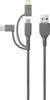 Kaabel 3in1 USB-A Micro/USB-C/Light GP CY1N, 1 m