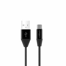 USB-C kaabel Orsen S33, 1.2 m, 2.1A, must