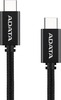 Kaabel USB-C Adata CACC-200PN-BK, USB 2.0, 2 m, must, PD 3.0, QC 3.0, 100 W