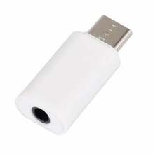Adapter USB-C/3.5mm iLike AX6, valge