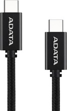 Kaabel USB-C Adata CACC-200PN-BK, USB 2.0, 2 m, must, PD 3.0, QC 3.0, 100 W