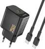 Laadija USB-C Dudao A27CEU PD 25W GaN, must