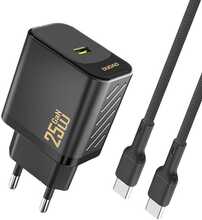 Laadija USB-C Dudao A27CEU PD 25W GaN, must