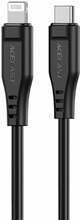 Kaabel USB-C/Lightning Acefast C3-01, 1,2 m, must