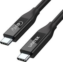 Kaabel USB-C Unitek C14100BK-0.8M, 0.8 m, must