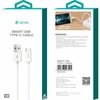 USB-C kaabel Devia, 2 m, valge
