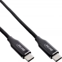 Kaabel USB-C InLine 35881, 1 m, must, 100W