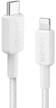 Kaabel USB-C-Lightning Anker A81B5G21, 0,9 m, valge