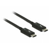 Kaabel USB-C Delock 84844, 0,5 m, must