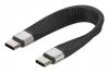 Kaabel USB-C Techly ICOC-USBC-FL-U4, 0,12 m, must