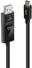 Kaabel USB-C/DisplayPort Lindy 43342, 2 m, must