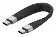 Kaabel USB-C Techly ICOC-USBC-FL-U4, 0,12 m, must