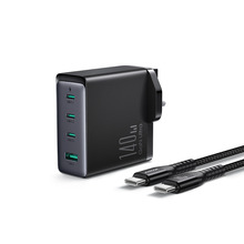 Laadija Joyroom JR-TCG05UK, 140W, 3x USB-C, 1,2 m, must