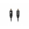 Kaabel USB-C Lanberg CA-CMCM-40CU-0005-BK, 0,5 m, must
