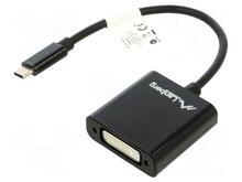 Adapter USB-C/DVI Lanberg AD-UC-DV-01, 0.15 m, must