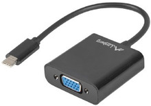 Adapter USB-C Lanberg AD-UC-VG-01, VGA, 0,15 m, must