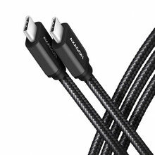USB-C kaabel Axagon BUCM3-CM20AB, 2 m, must