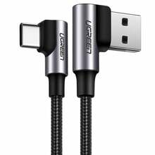 Kaabel USB-C/USB-A Ugreen US176, 3 m, must