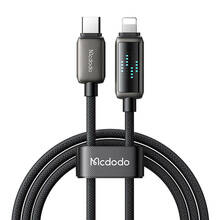 Kaabel USB-C - Lightning Mcdodo CA-2630, 1,2 m, LED ekraan