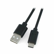 Kaabel USB-C/USB-A Lanberg CA-USBO-20CU-0030-BK, 3 m, must