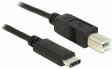 Kaabel USB-C/USB-B Delock, 2 m, must