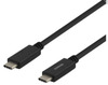 USB-C kaabel DELTACO USBC-2001M, 1 m, must