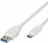 Kaabel USB-C/USB-A Vivanco 37560, 1 m, valge