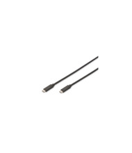USB-C kaabel Digitus AK-300139-010-S, 1 m, must
