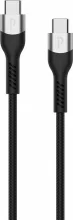 Kaabel USB-C/USB-C Profinity 937354, 2 m, punutud, must