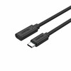USB-C pikenduskaabel Unitek C14086BK, 0,5 m, must