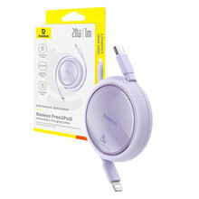USB-C/Lightning kaabel Baseus Free2Pull, 1 m, lilla