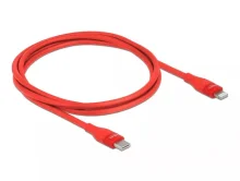 Kaabel USB-C/Lightning DeLock 86634, 1 m, punane