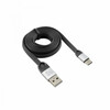 USB-C kaabel Sbox, 1,5 m, must/hõbe