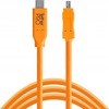 Kaabel USB-C Tether Tools Pro CUC2615-ORG, 2.0 Mini B 8-Pin, 4.6 m, oranž
